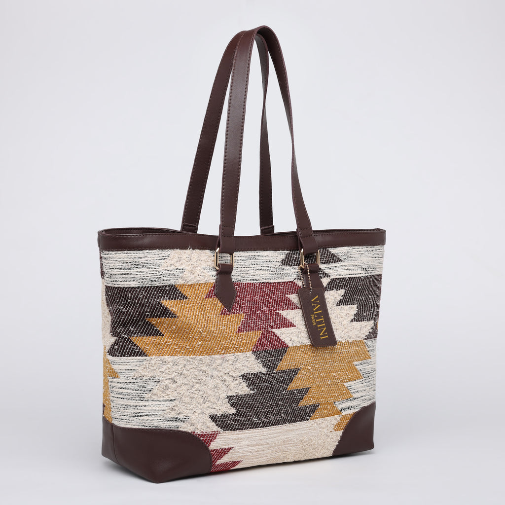 AUTUMN JACQUARD BAG- DUSKY