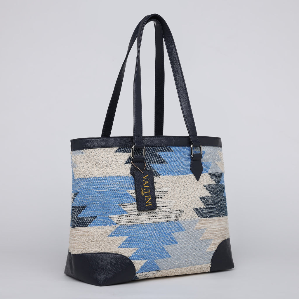 AUTUMN JACQUARD BAG- BLUE