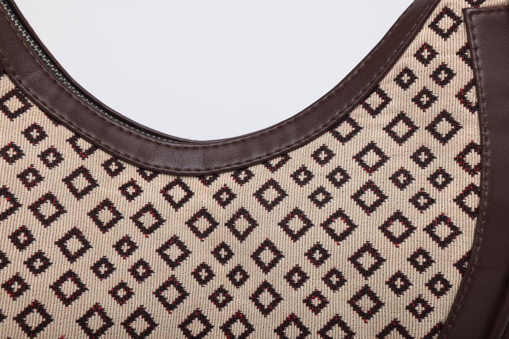 Crescent Jacquard Sling Bag