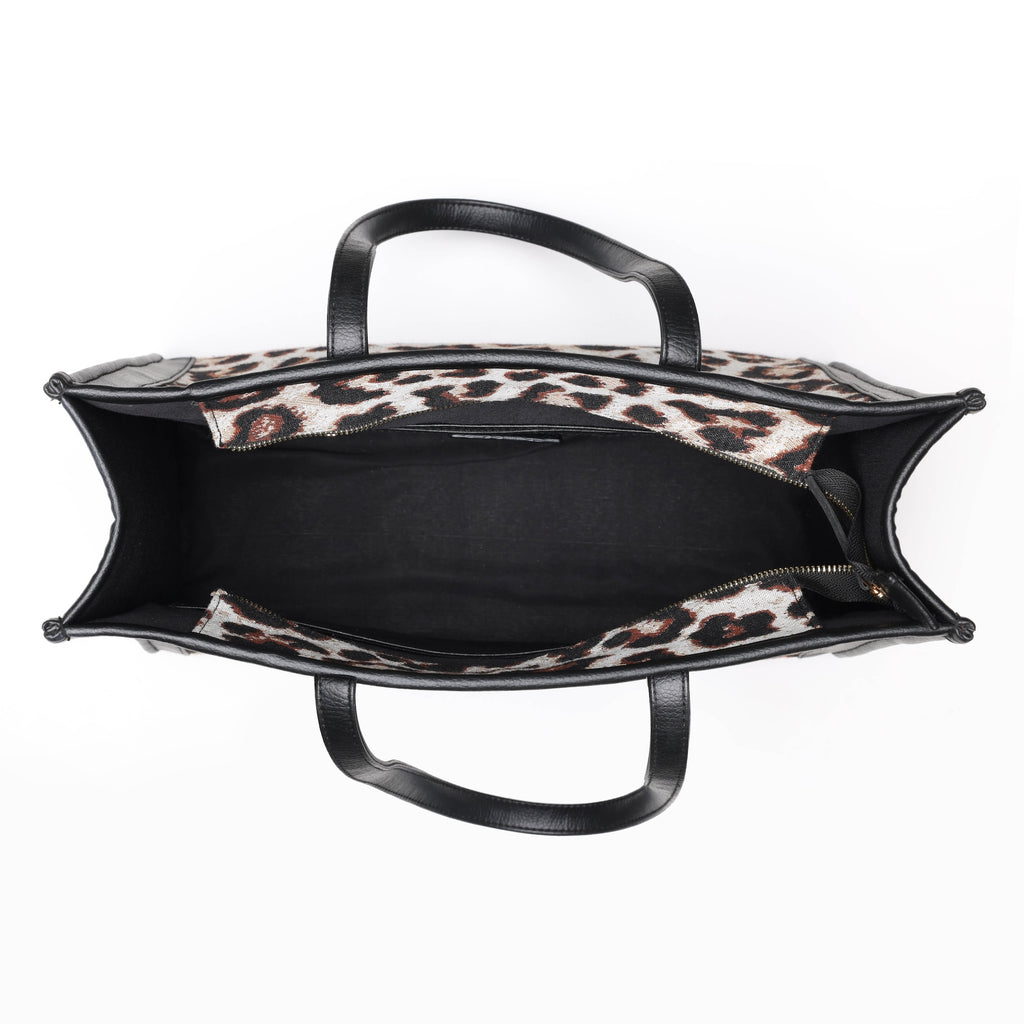 ARIZONA LEOPARD JACQUARD BAG