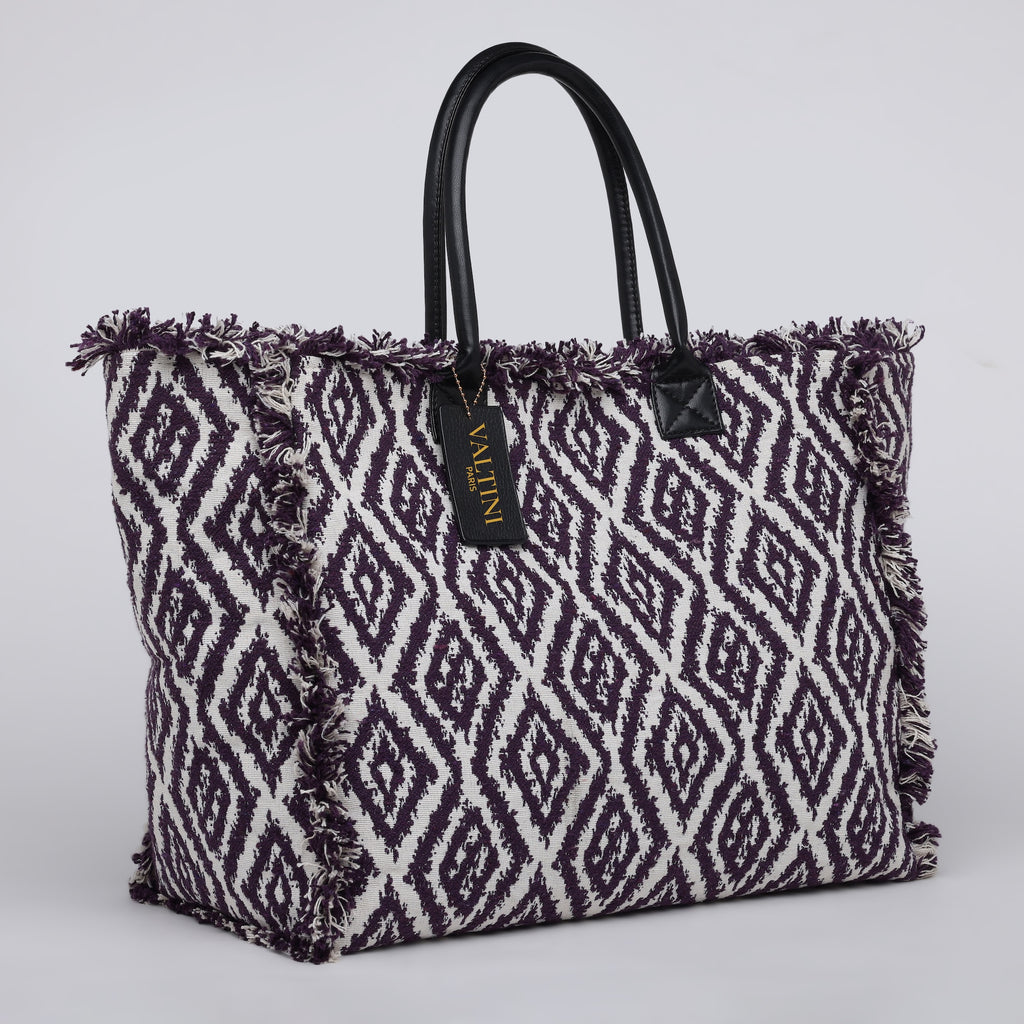 LILAC JACQUARD BAG