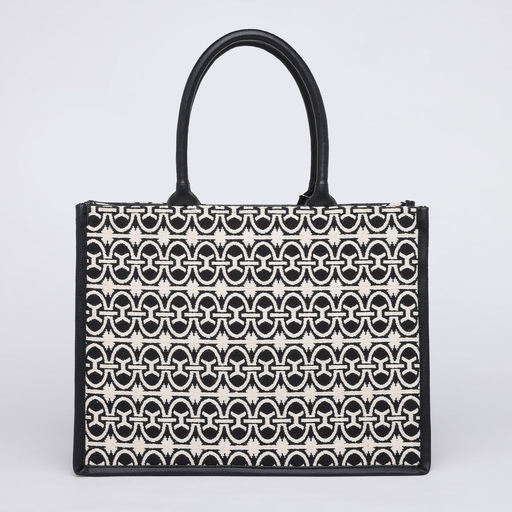 ROME JACQUARD BAG Black