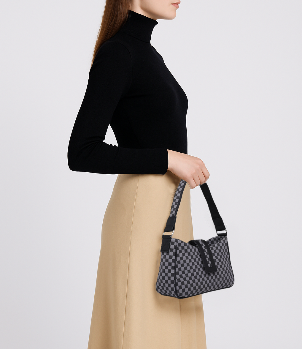 MOSAIC SHOULDER BAG Black