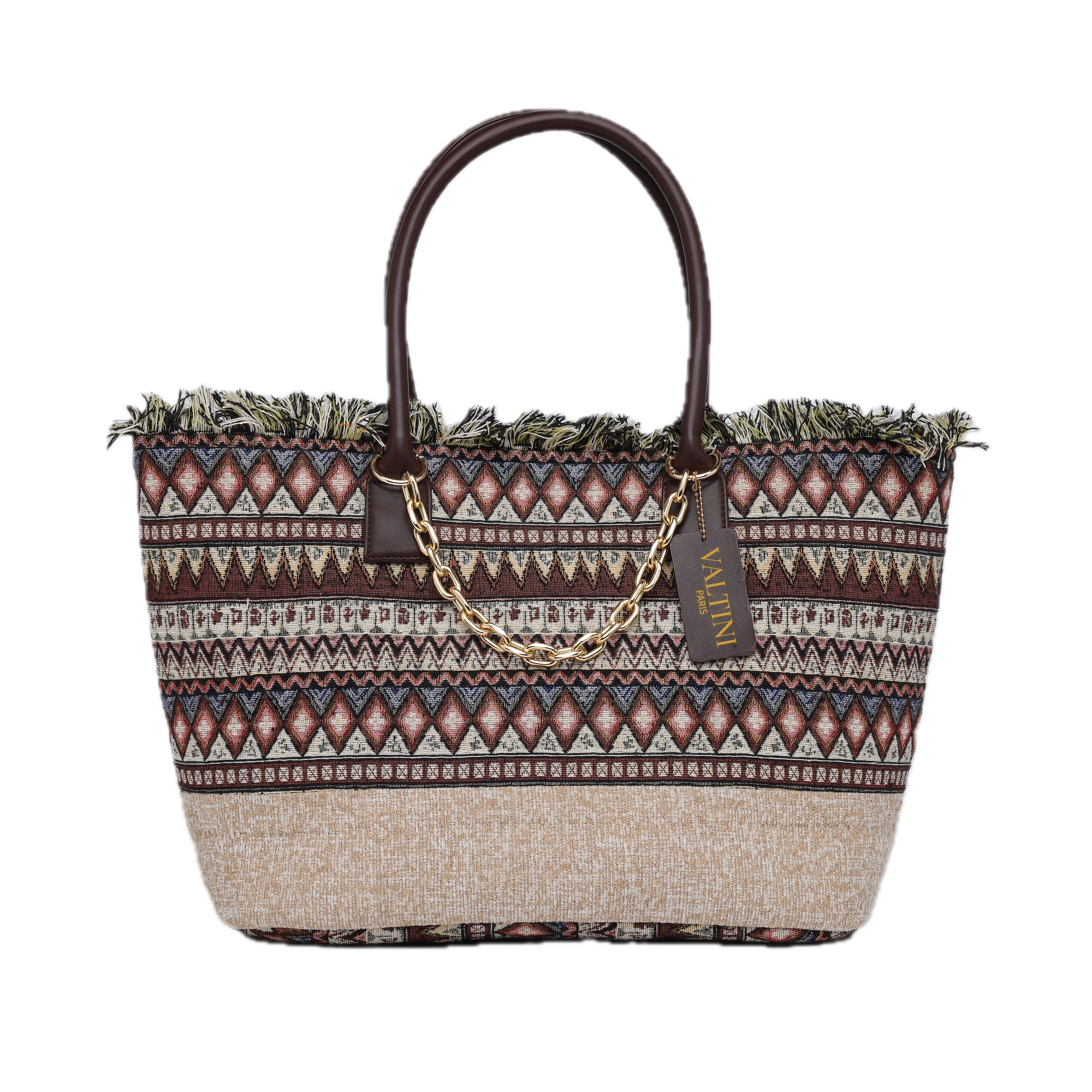 IBIZA FRINGES JACQUARD BAG