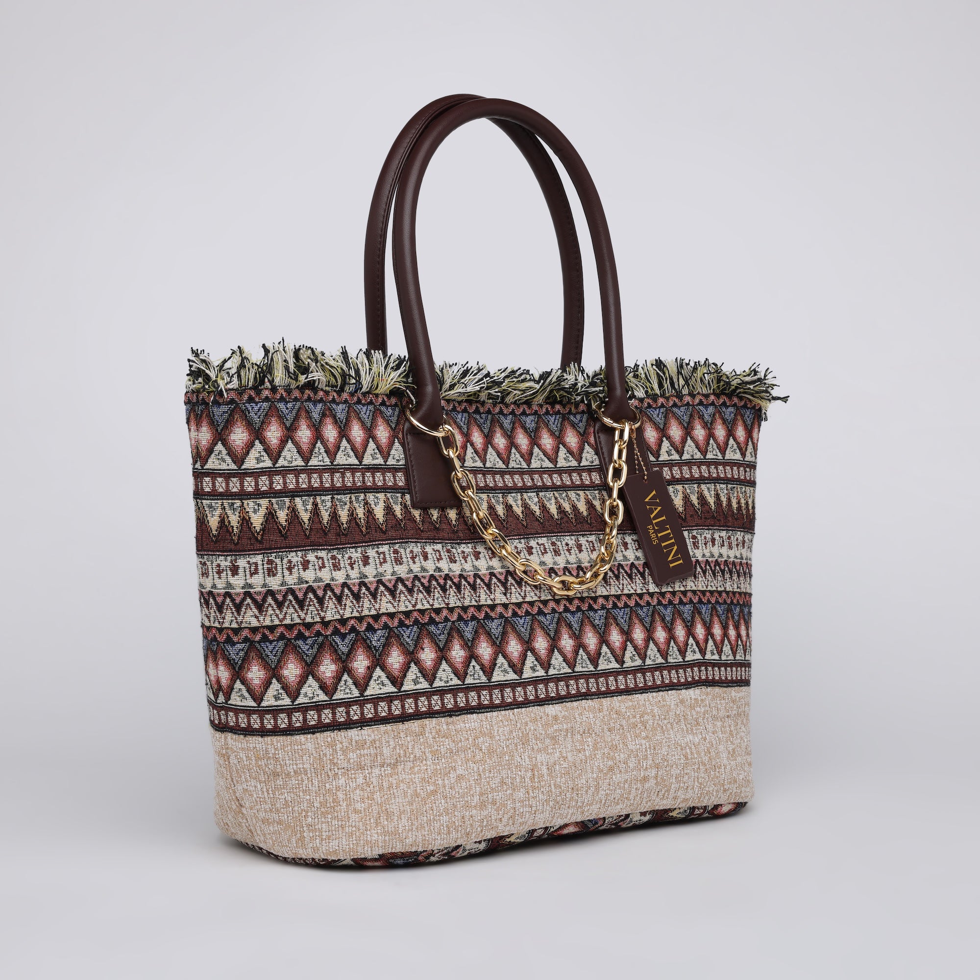 IBIZA FRINGES JACQUARD BAG
