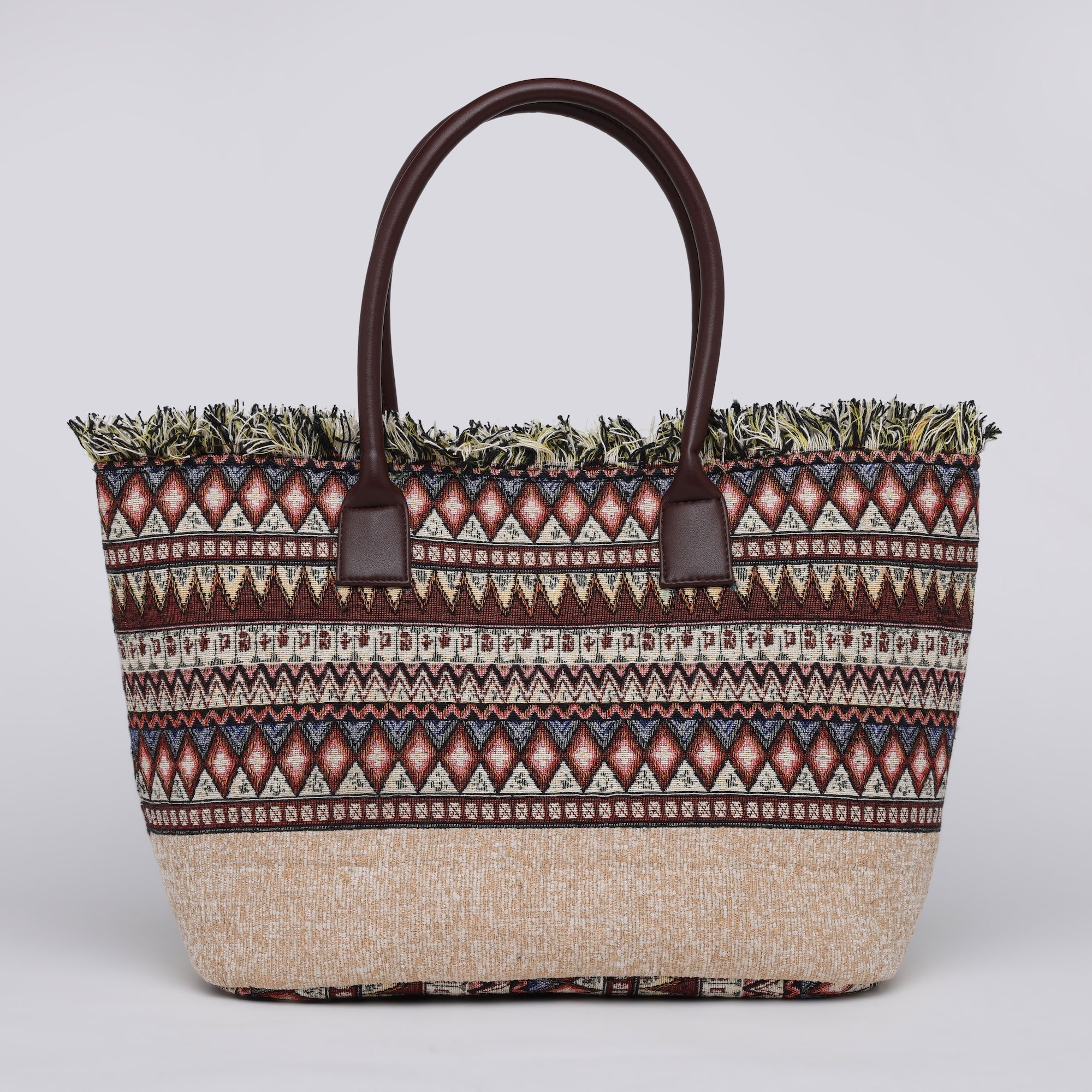 IBIZA FRINGES JACQUARD BAG