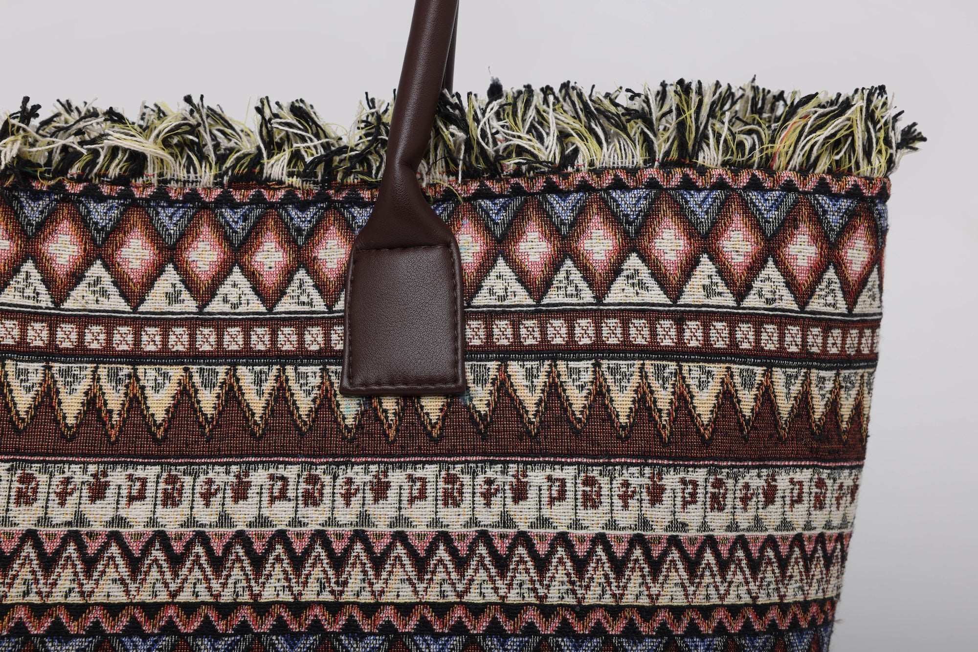 IBIZA FRINGES JACQUARD BAG