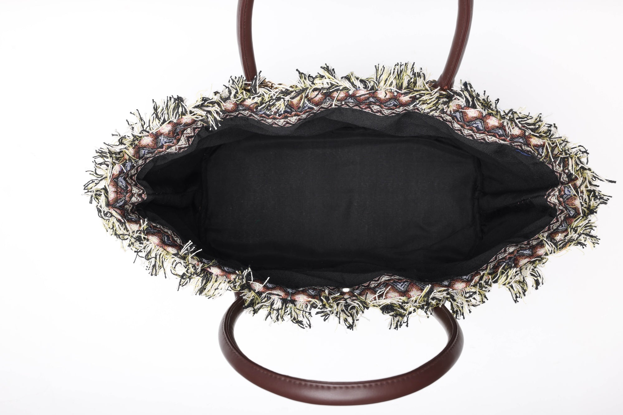 IBIZA FRINGES JACQUARD BAG