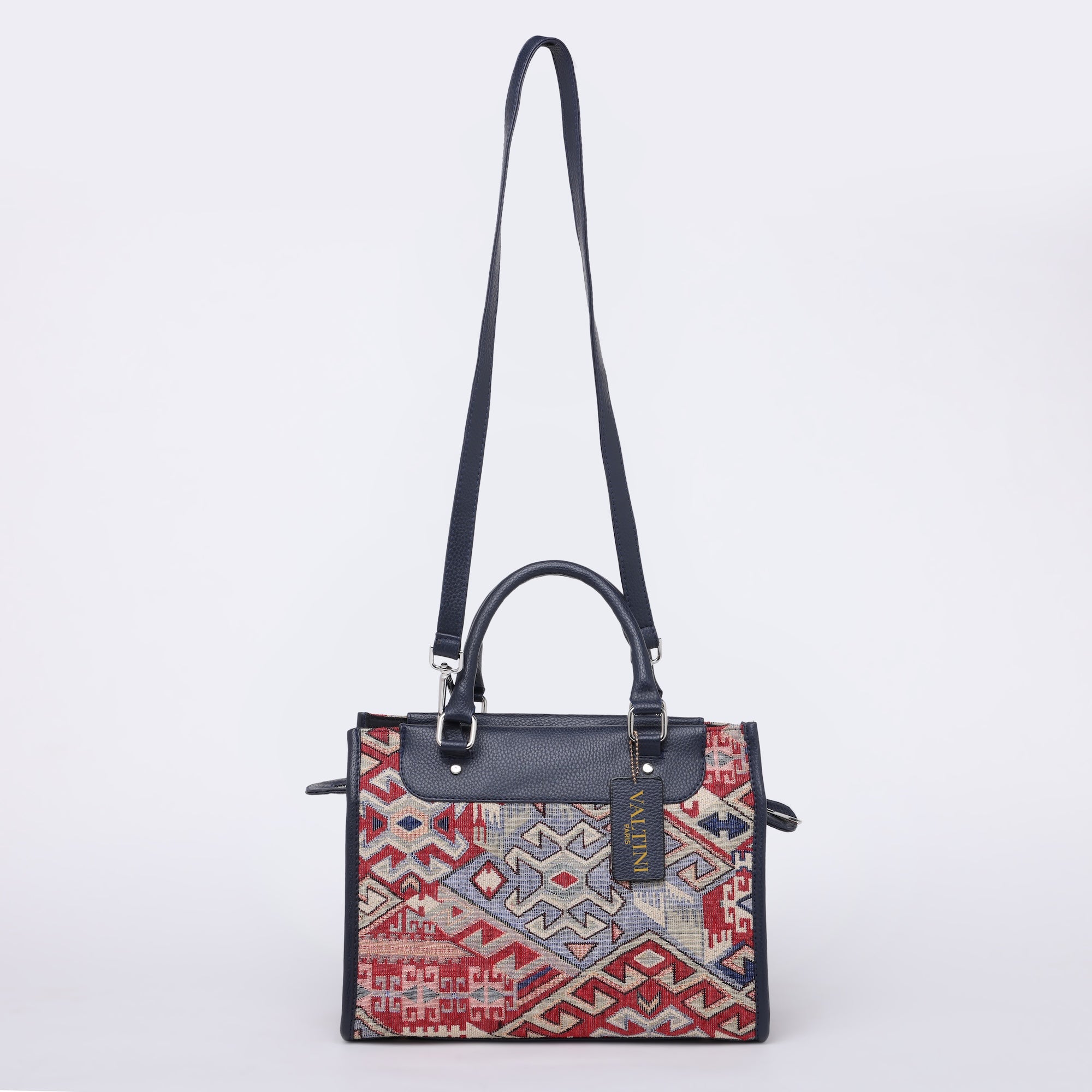 Luxury jacquard woven handbag for women with shoulder sling strap